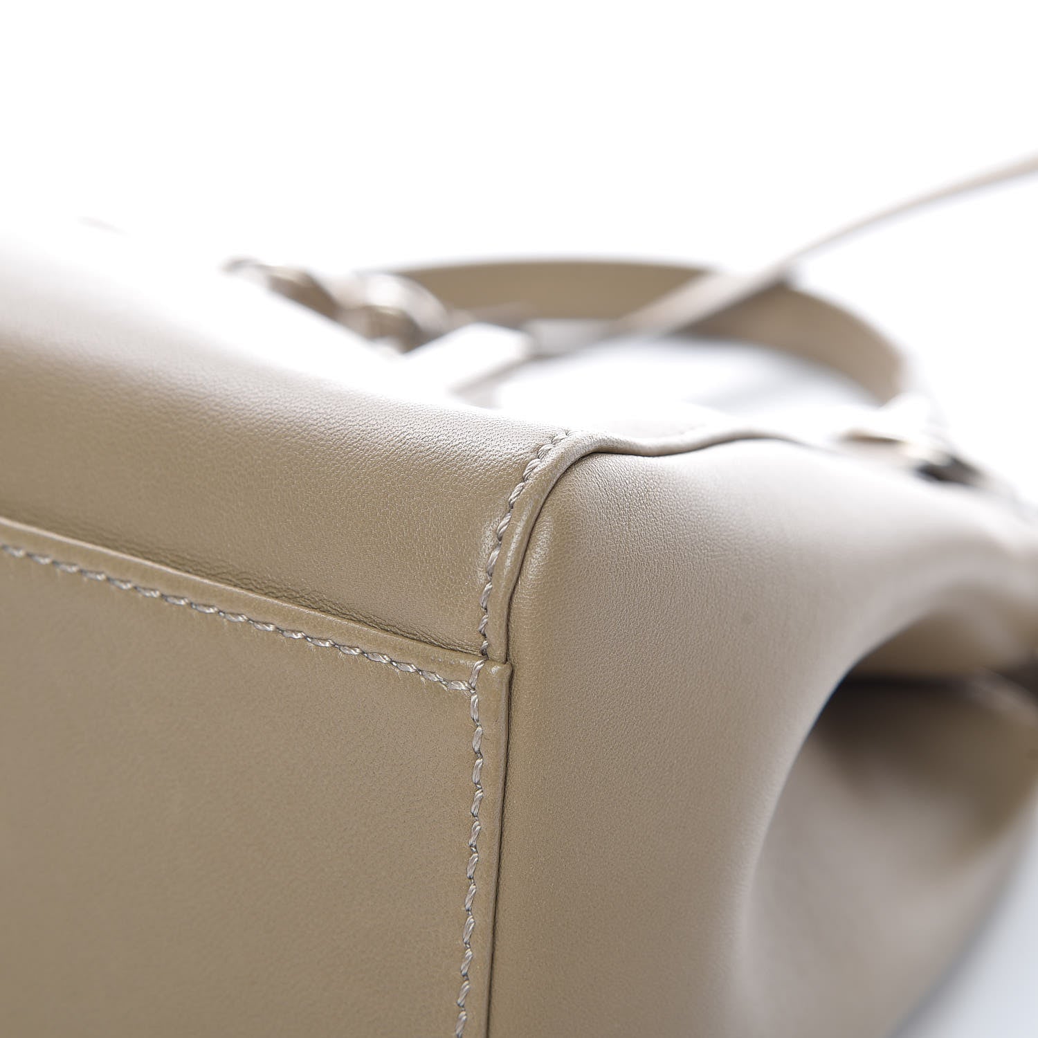 Fendi Nappa Mini Peekaboo Iconic Satchel Tortora 11 of 14