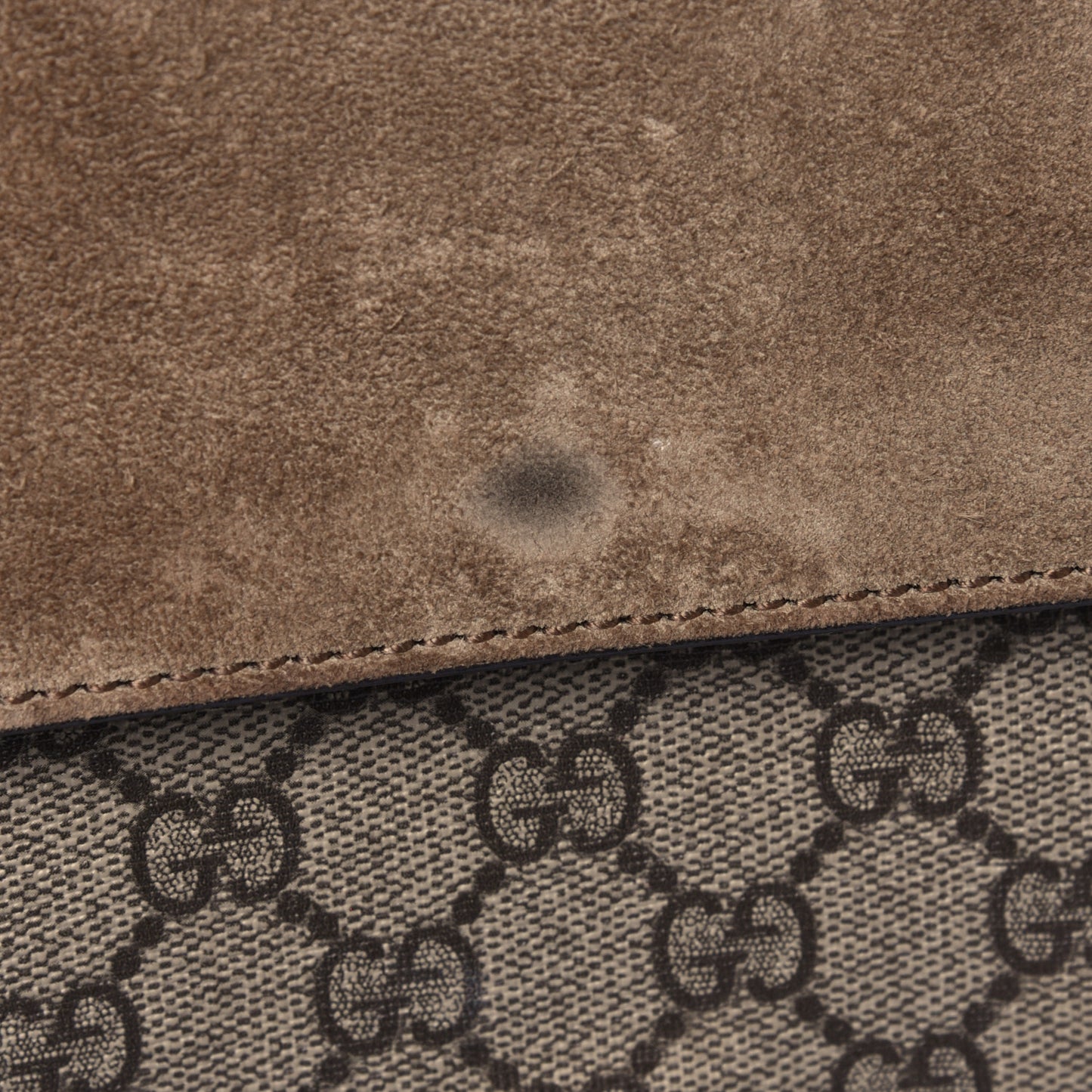 GG Supreme Monogram Small Dionysus Shoulder Bag Taupe