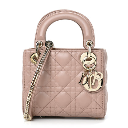 Christian Dior Lambskin Cannage Mini Lady Dior Blush 1 of 8