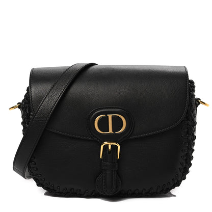 Christian Dior Grained Calfskin Medium Whipstitched Bobby Bag Black 1 of 7