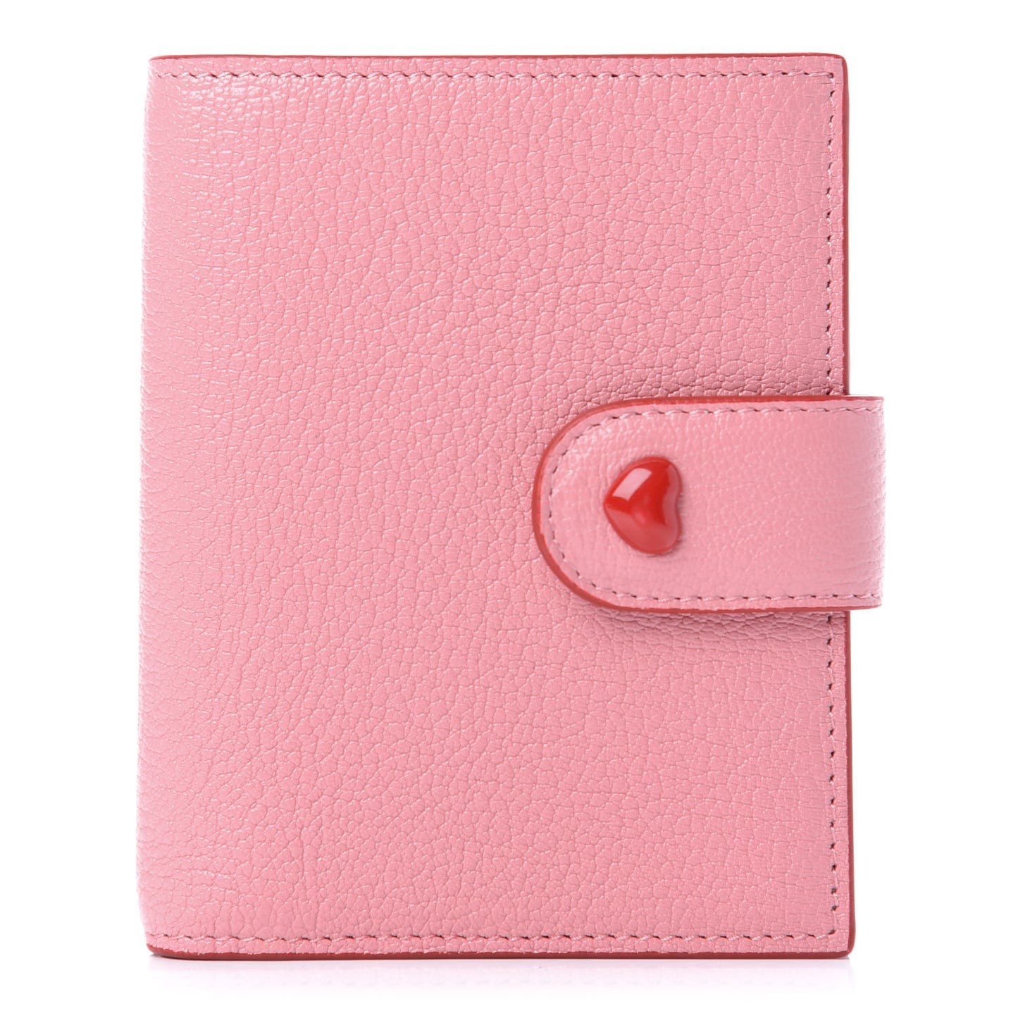 Goatskin Madras Love Forever Wallet Rosa