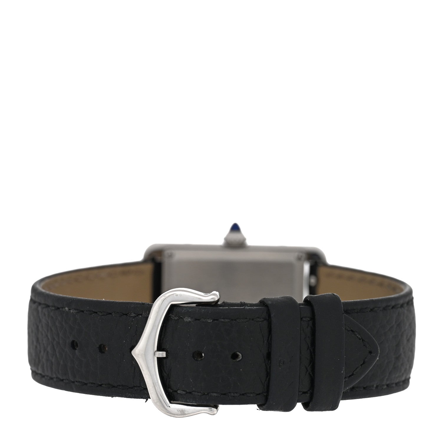 Cartier Stainless Steel Calfskin 25mm Must de Cartier Tank Quartz Watch 3 of 5
