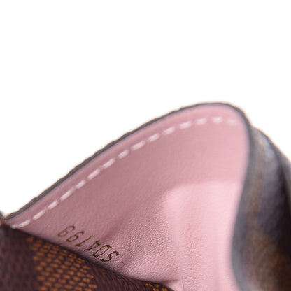 Louis Vuitton Damier Ebene Sarah Wallet NM Rose Ballerine 7 of 7