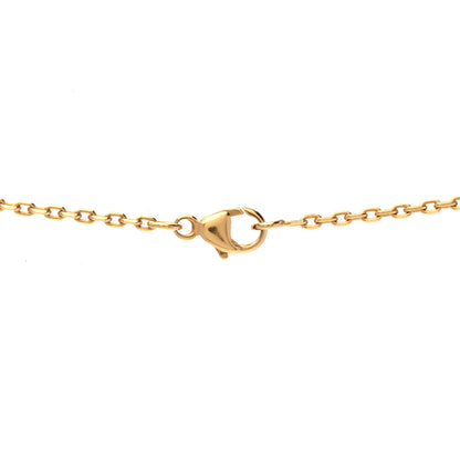 Hermes Lacquered Gold Mini Pop H Pendant Necklace White 4 of 7