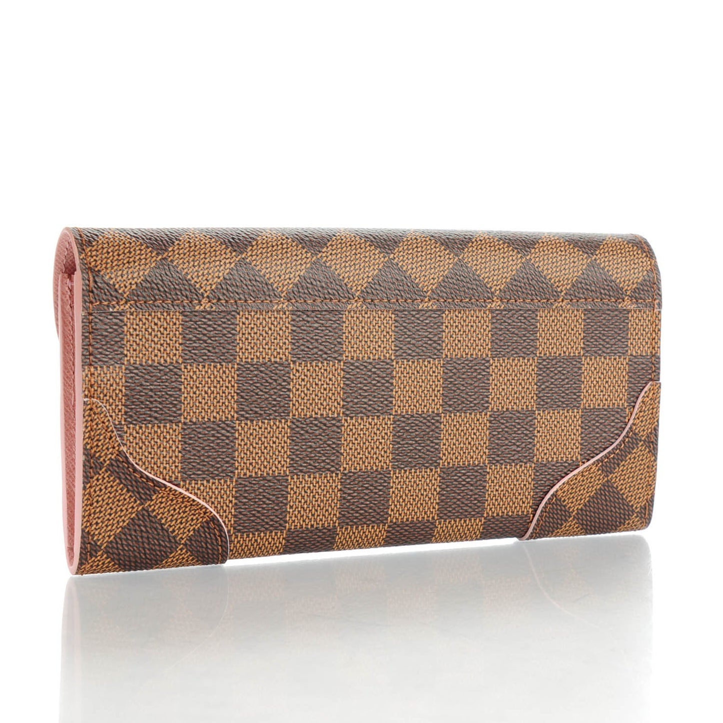 Damier Ebene Caissa Wallet Rose Ballerine