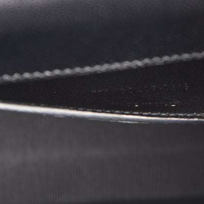 Saint Laurent Grain De Poudre Classic Monogram Kate Clutch Black 9 of 9