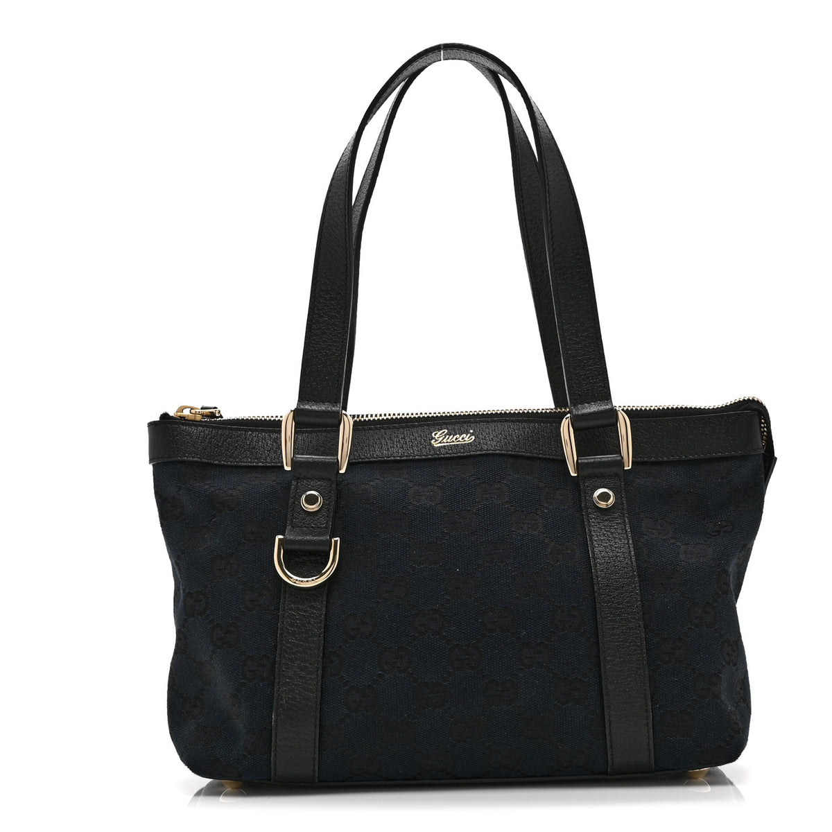 Gucci Monogram Small Abbey Tote Black 1 of 10