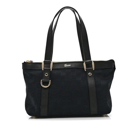 Gucci Monogram Small Abbey Tote Black 1 of 10