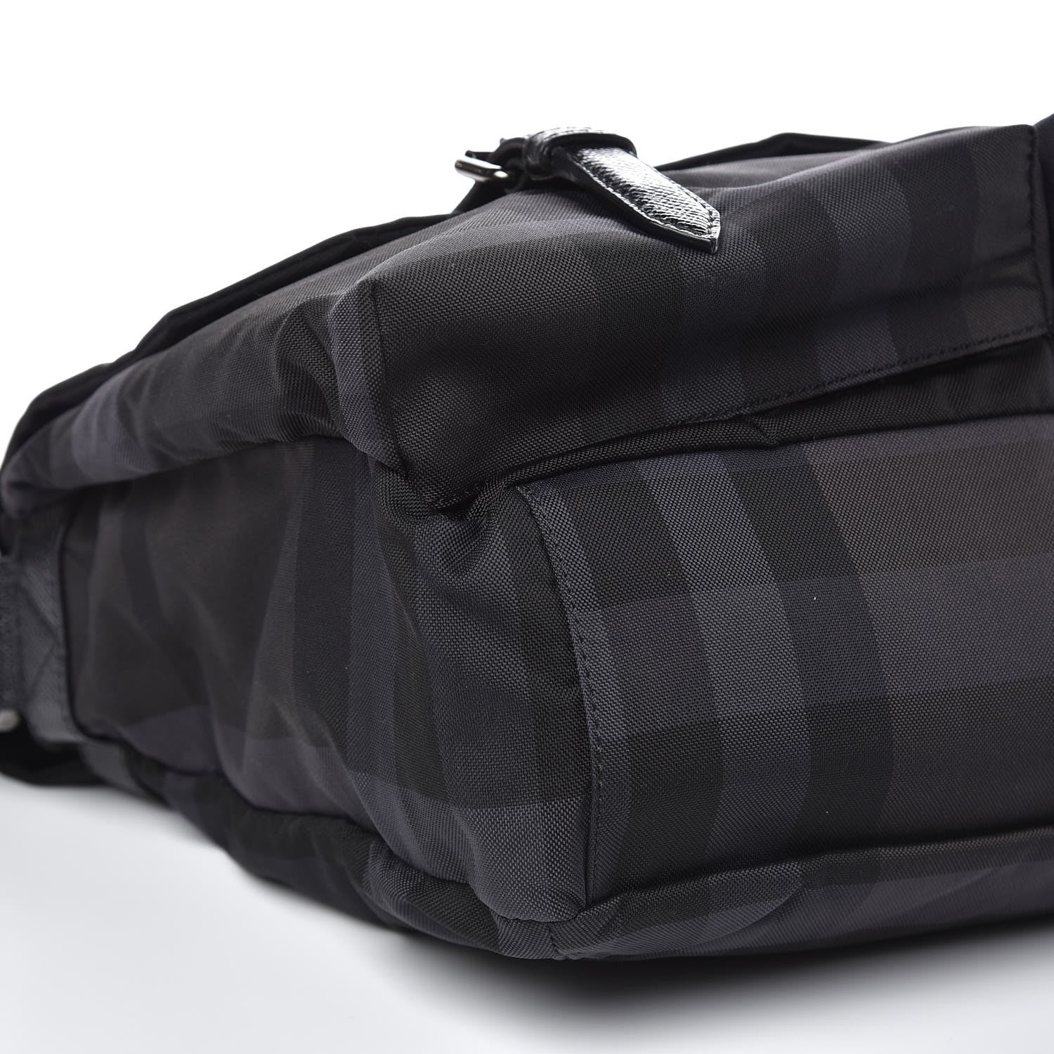 Burberry Nylon Jacquard Beat Check Sundorine Messenger Bag Black 7 of 8