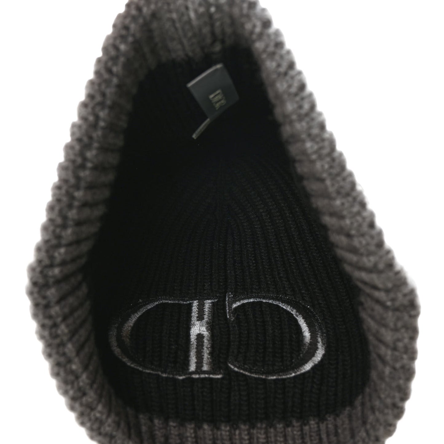 Knit Hat M Grey Black