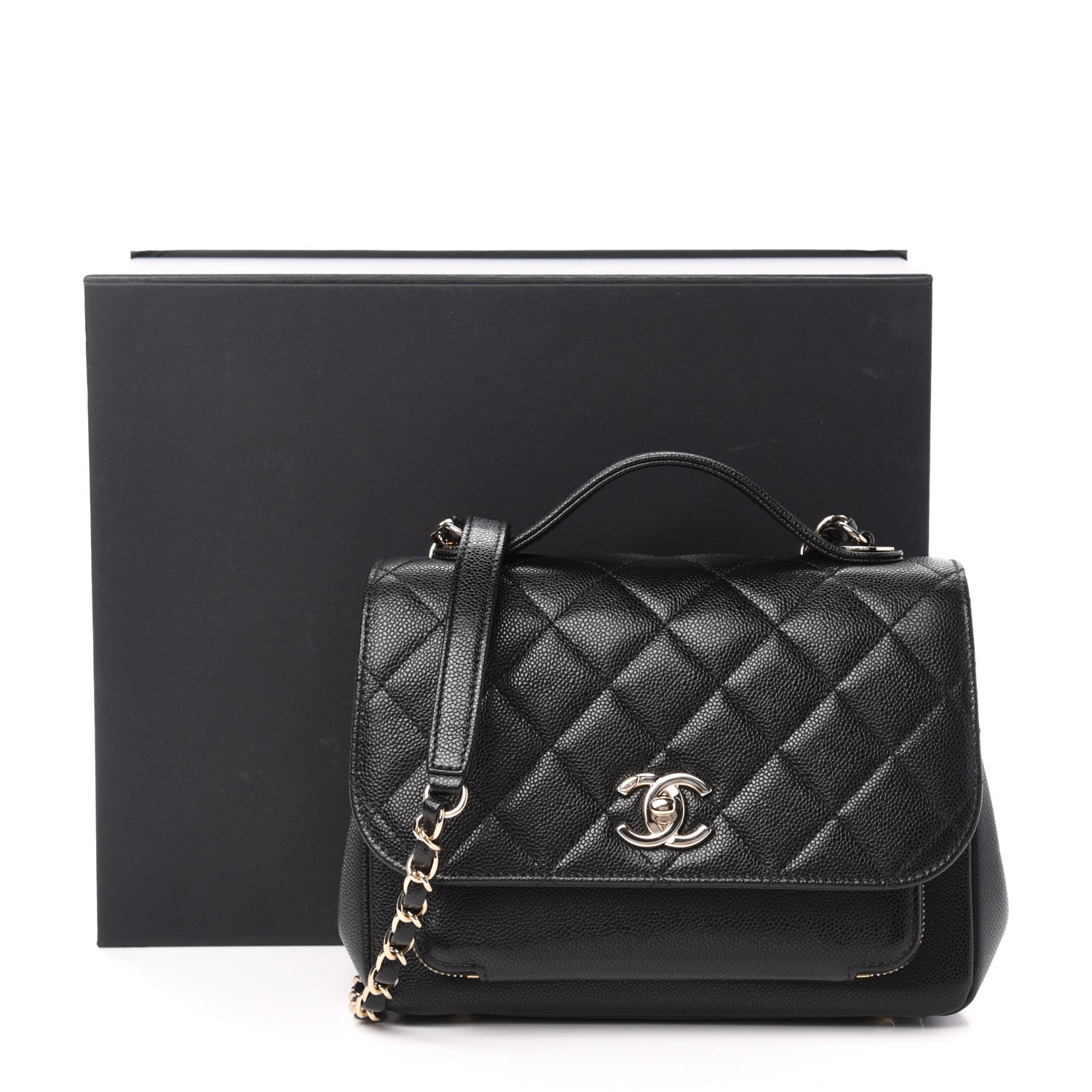Chanel Caviar Quilted Medium Business Affinity Flap Black 11 of 11