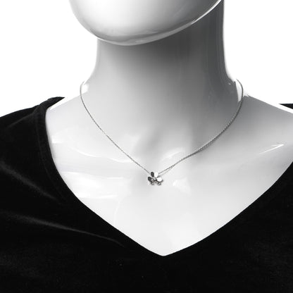 Van Cleef & Arpels 18K White Gold Diamond Mini Frivole Pendant Necklace 2 of 6