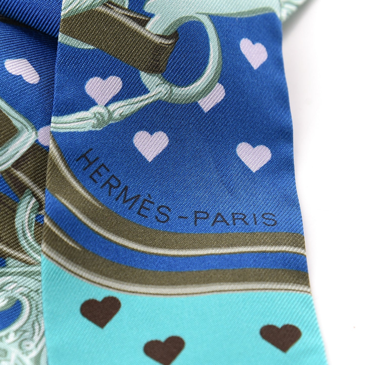 Silk Brides De Gala Love Twilly Cobalt Kaki Turquoise