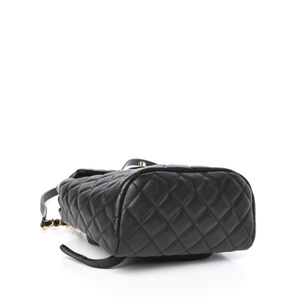 Chanel Calfskin Quilted Mini Urban Spirit Backpack Black 4 of 10