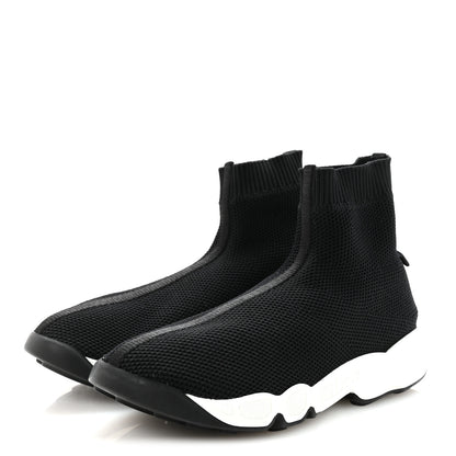 Christian Dior Technical Knit F. Two Point Zero High Top Sneakers 38.5 Black 7 of 18