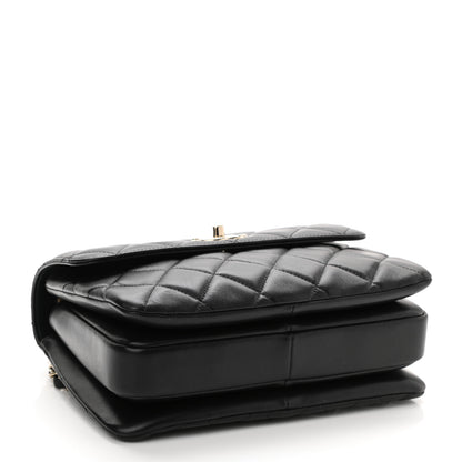 Chanel Lambskin Quilted Small Trendy CC Dual Handle Flap Bag Black 5 of 12