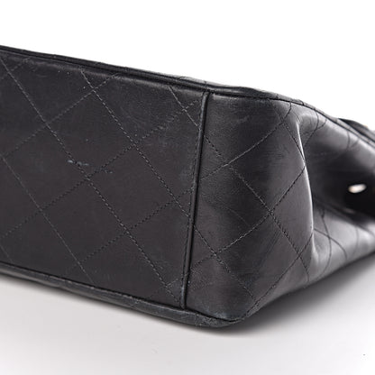 Chanel Lambskin Quilted XL Jumbo Single Flap Black 14 of 14