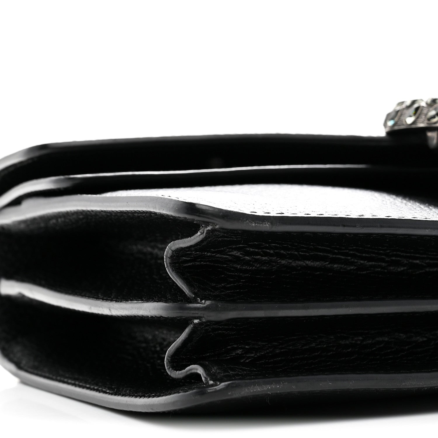 Gucci Pebbled Calfskin Small Dionysus Shoulder Bag Black 9 of 10