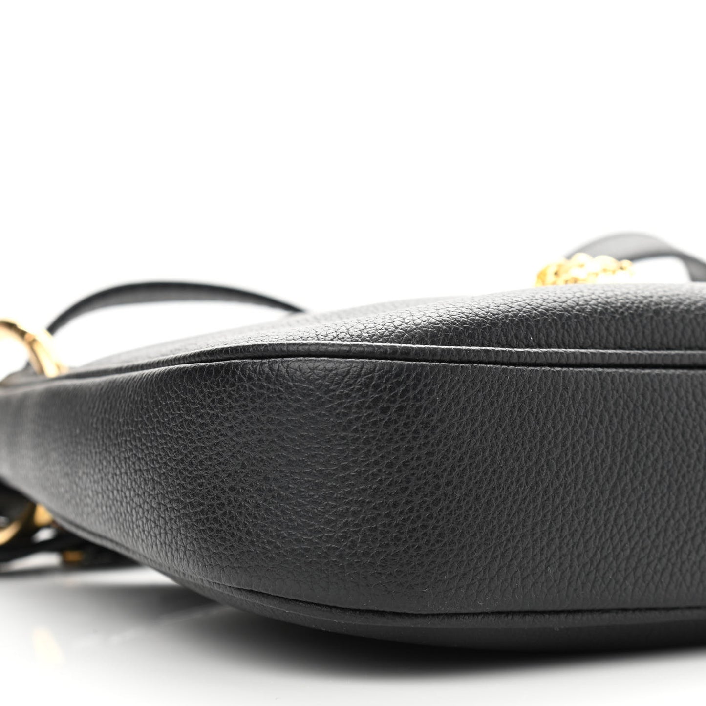 Calfskin La Medusa Small Hobo Crossbody Black