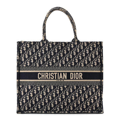 Christian Dior Oblique Large Book Tote Blue Multicolor 1 of 10
