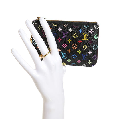 Louis Vuitton Monogram Multicolor Key Pouch Black Violet 2 of 8