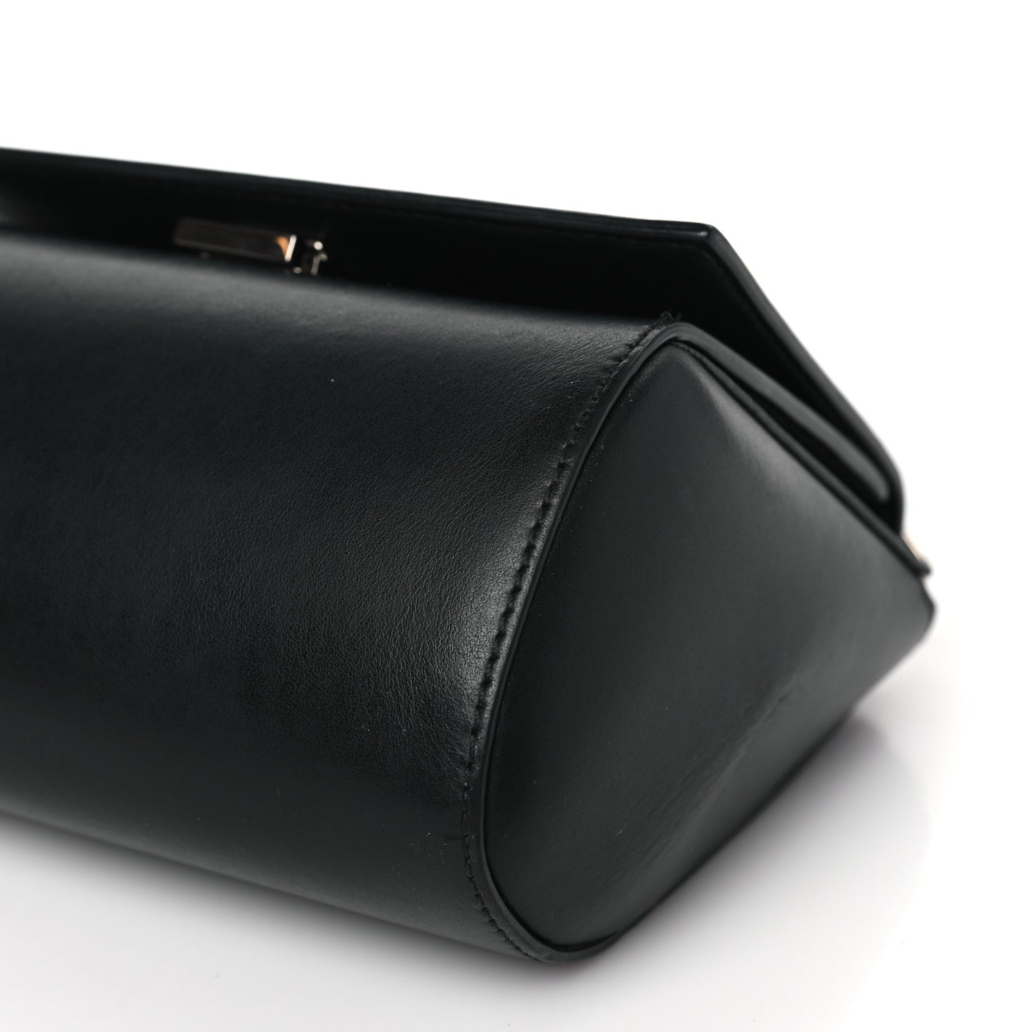 Calfskin Mini Pandora Box Chain Crossbody Bag Black