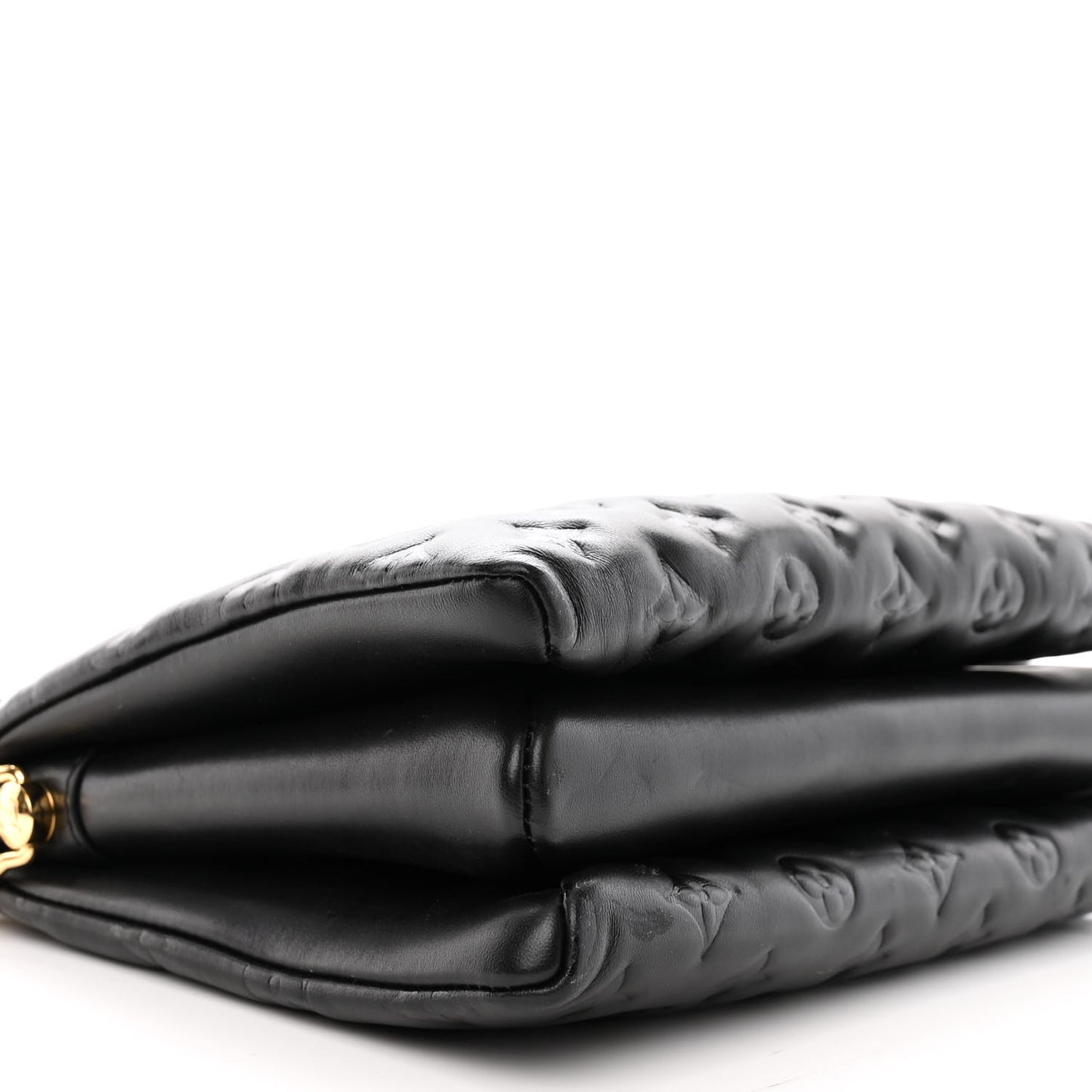 Lambskin Embossed Monogram Coussin PM Black