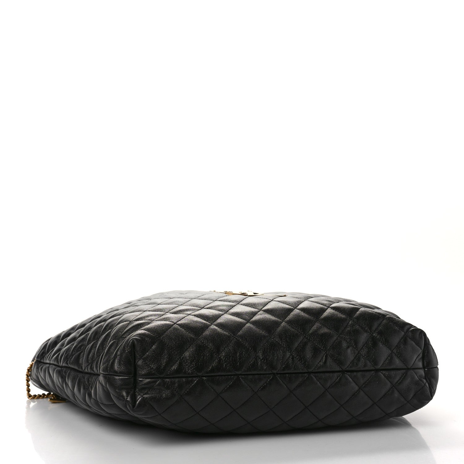 Saint Laurent Lambskin Quilted Maxi Icare Shopping Tote Black 5 of 9
