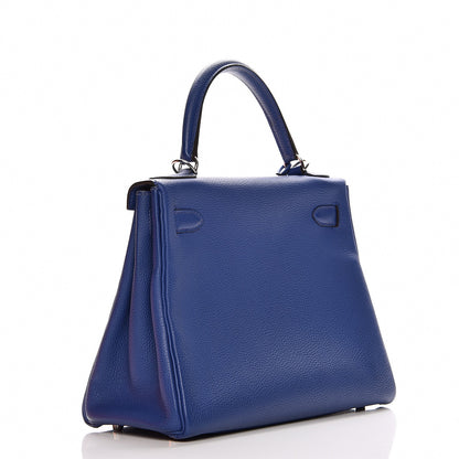 Hermes Togo Kelly Retourne 28 Bleu Electrique 18 of 32