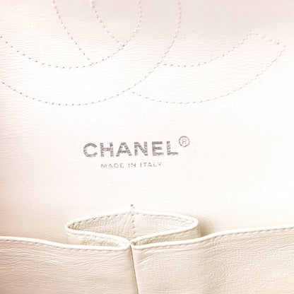 Chanel Caviar Quilted Jumbo Double Flap White 6 of 22