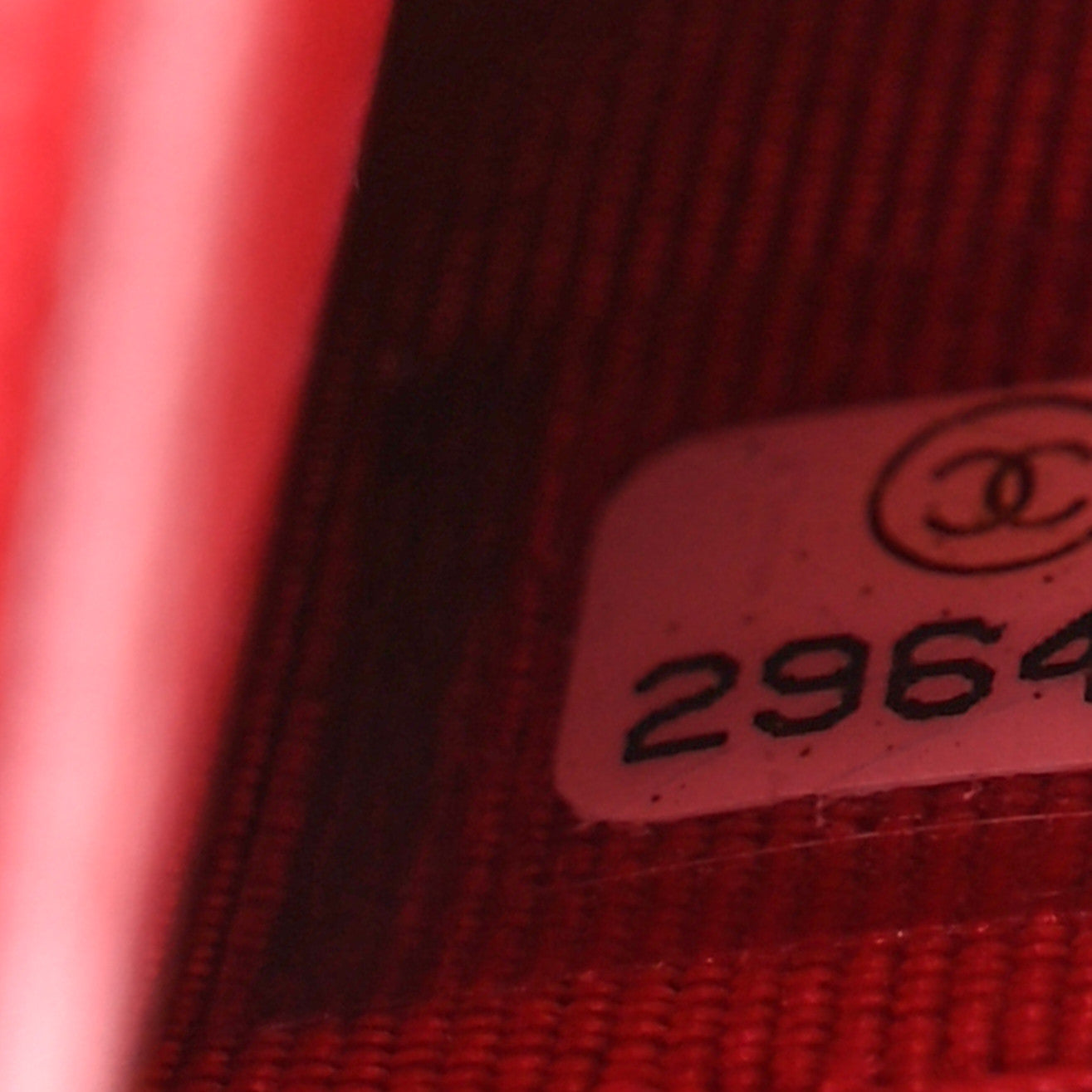 Chanel Lambskin Quilted Wallet On Chain WOC Red 9 of 11