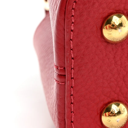Louis Vuitton Taurillon Mini Capucines Scarlet 11 of 11