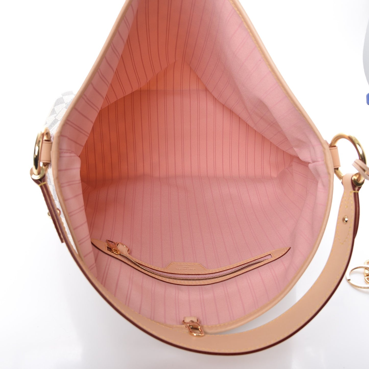Damier Azur Delightful MM Rose Ballerine