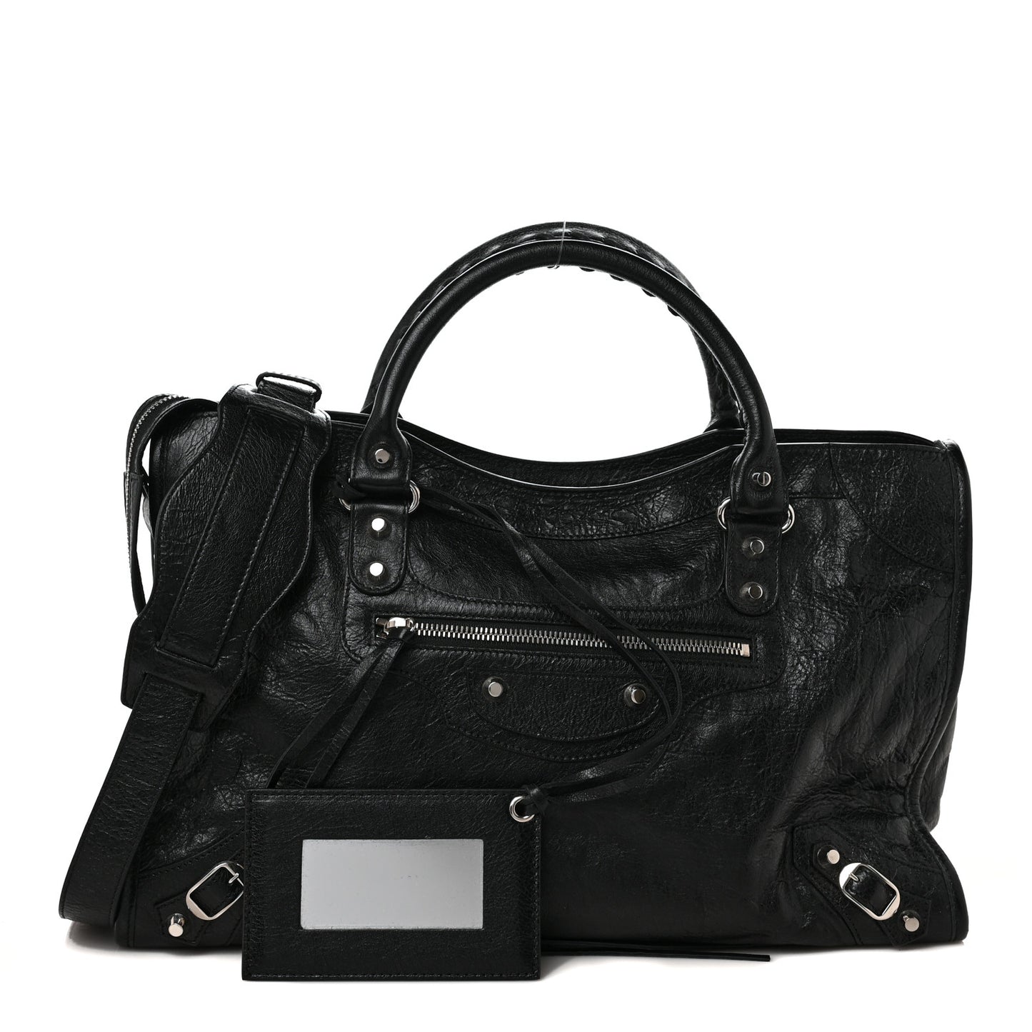 Agneau Classic Silver Hardware City Black