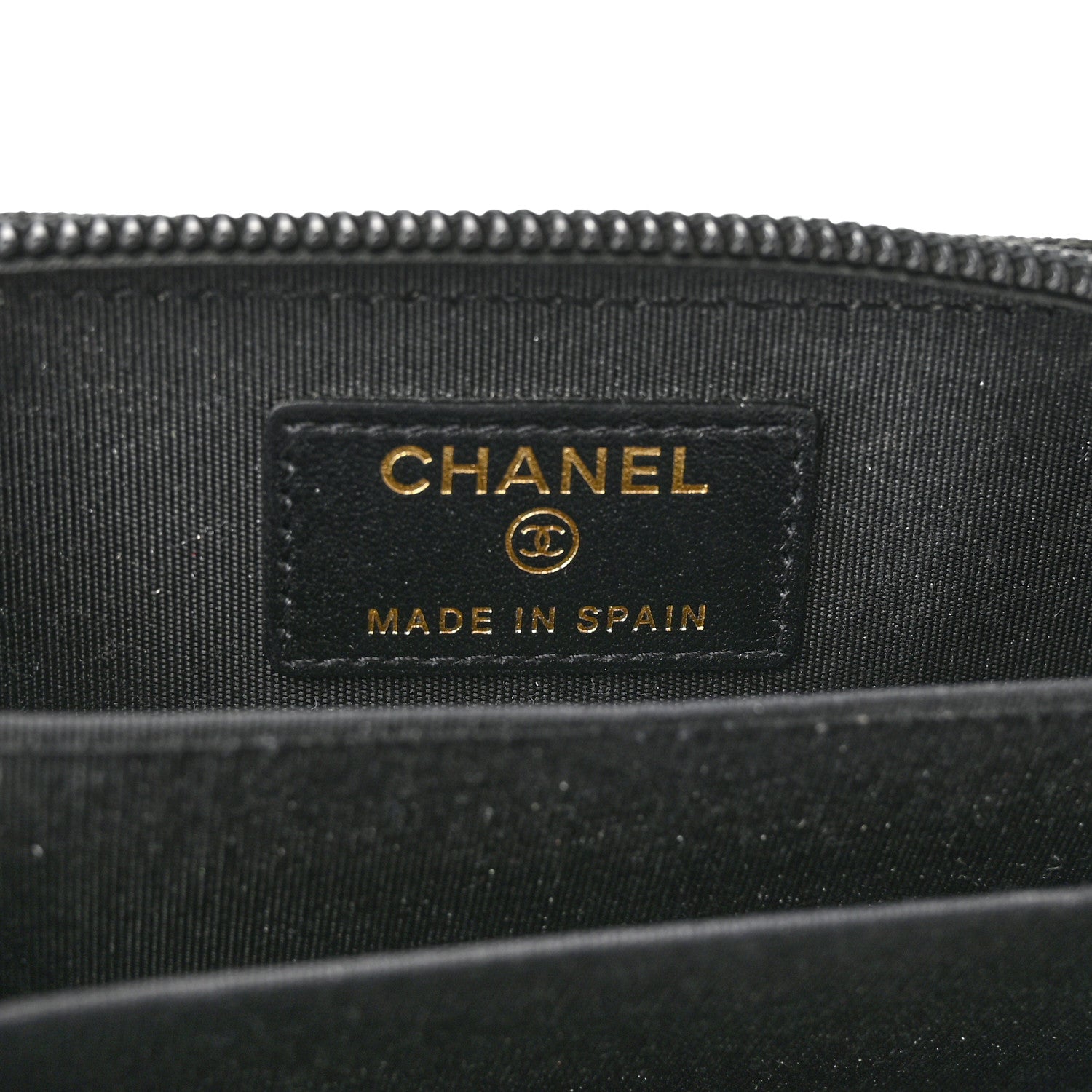 Chanel Caviar Quilted Boy Zip Around Coin Purse Wallet Black 6 of 9
