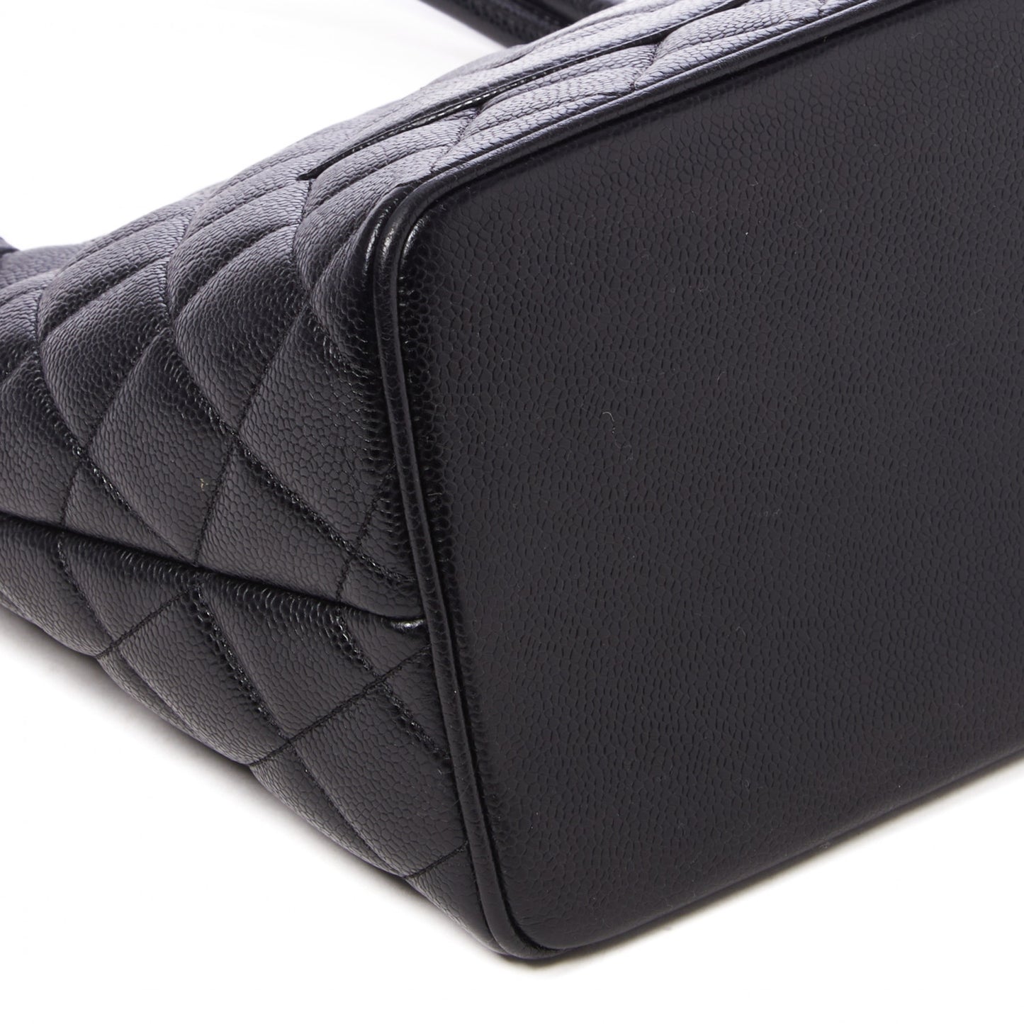 Caviar Quilted Medallion Tote Black