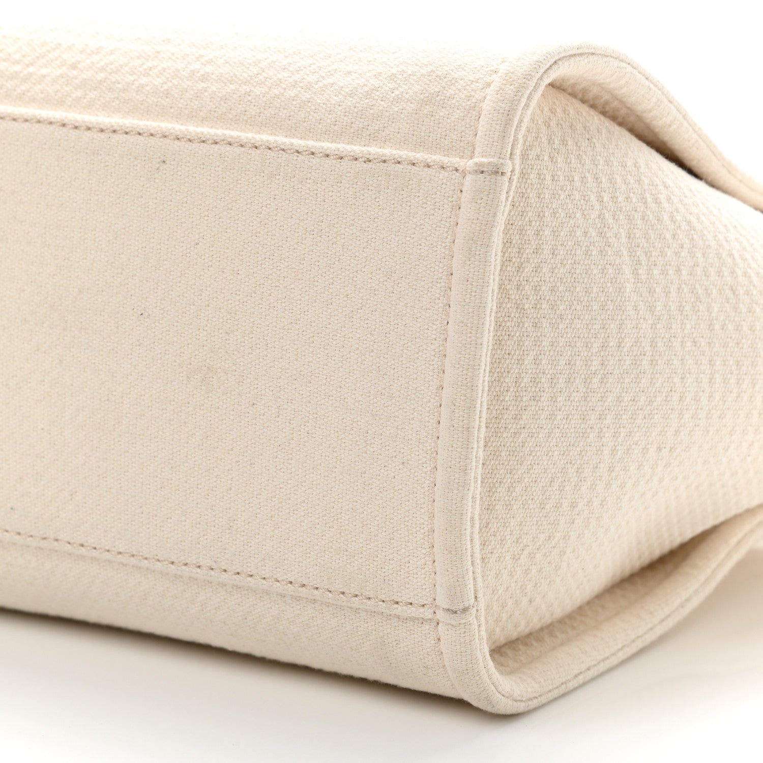 Chanel Mixed Fibers Small Deauville Tote White 11 of 14