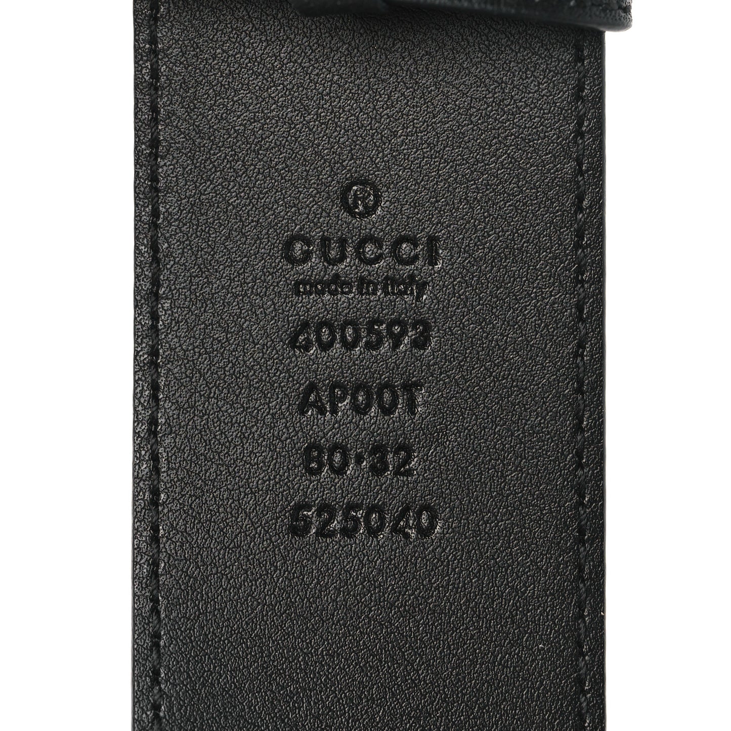 Calfskin Double G 40mm Belt 80 32 Black