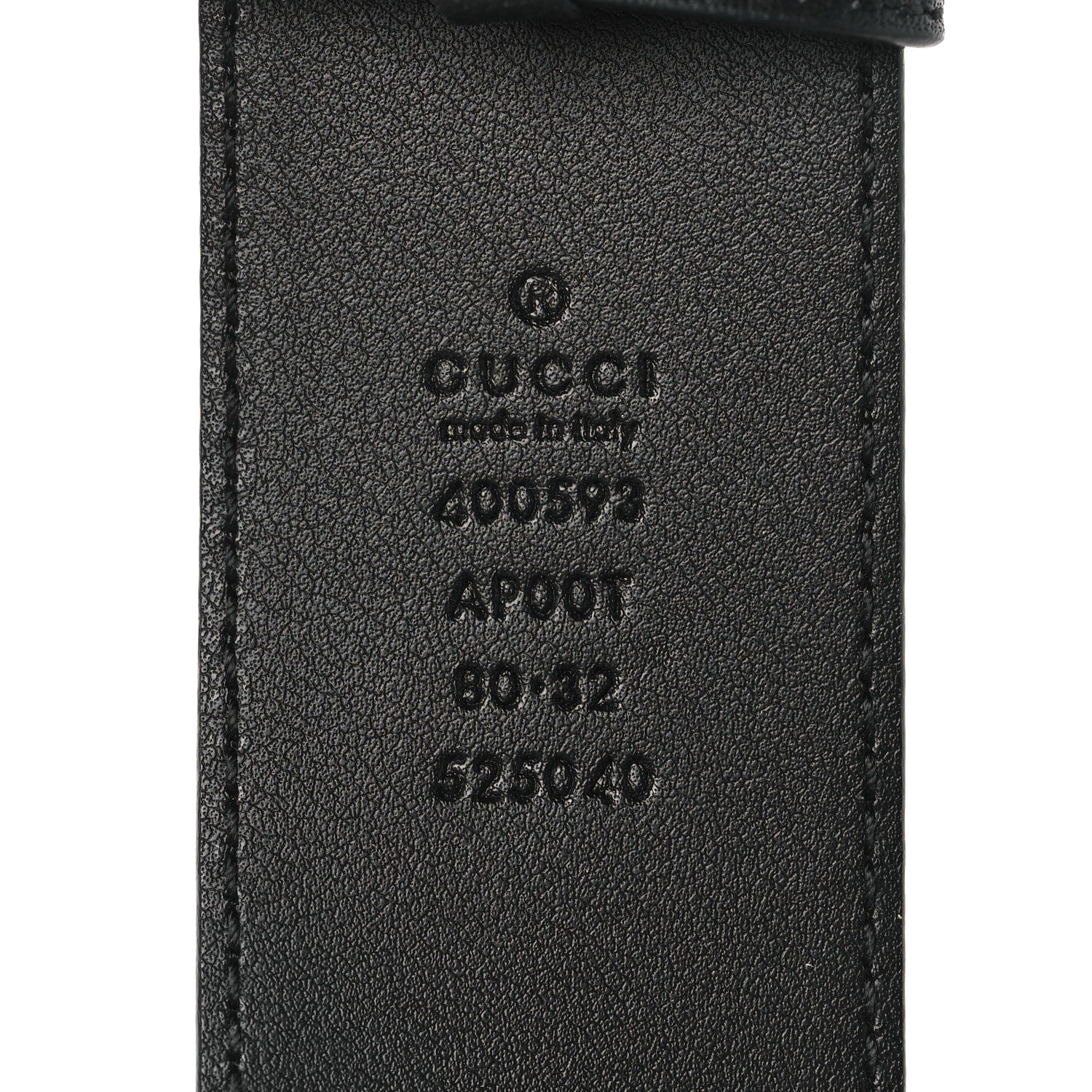 Gucci Calfskin Double G 40mm Belt 80 32 Black 4 of 6