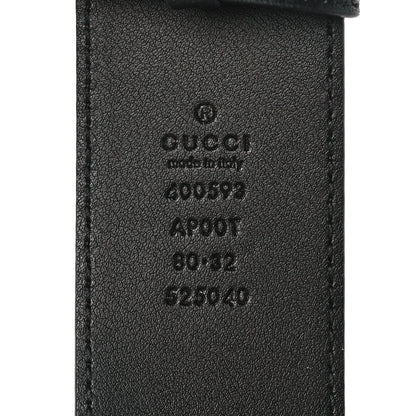 Gucci Calfskin Double G 40mm Belt 80 32 Black 4 of 6