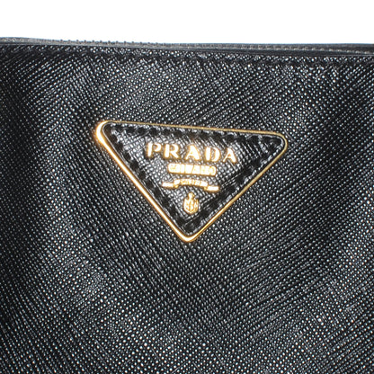 Prada Saffiano Lux Medium Double Zip Tote Nero Black 5 of 9