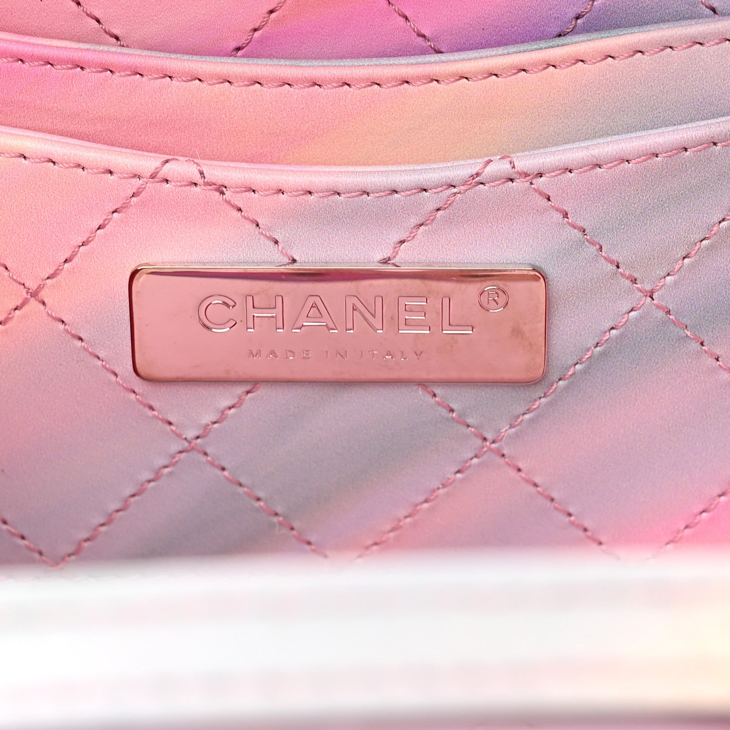 Chanel PVC Patent Calfskin Patent Lambskin Vertical Vanity Case Pink 6 of 10