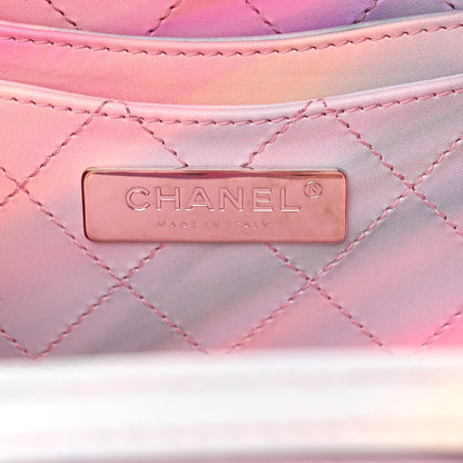 Chanel PVC Patent Calfskin Patent Lambskin Vertical Vanity Case Pink 6 of 10