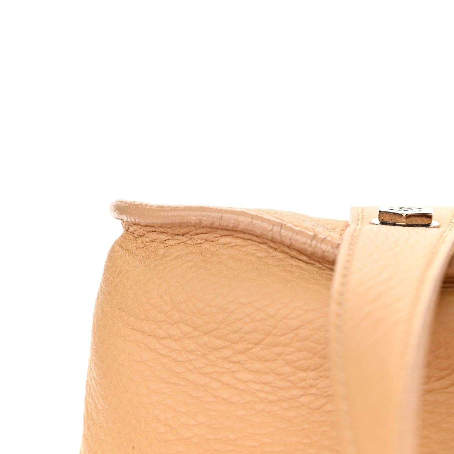 Chanel Deerskin Medium Bolt Bag Beige 10 of 18