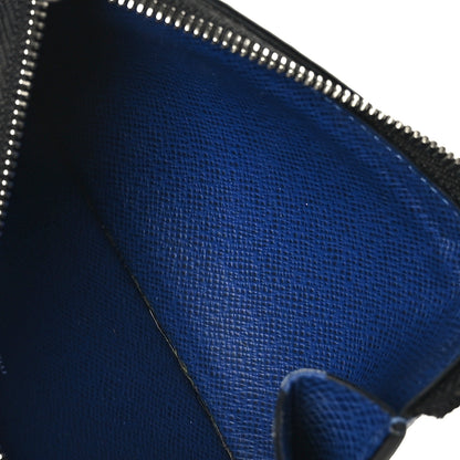 Louis Vuitton Monogram Taiga Coin Card Holder Cobalt 5 of 6