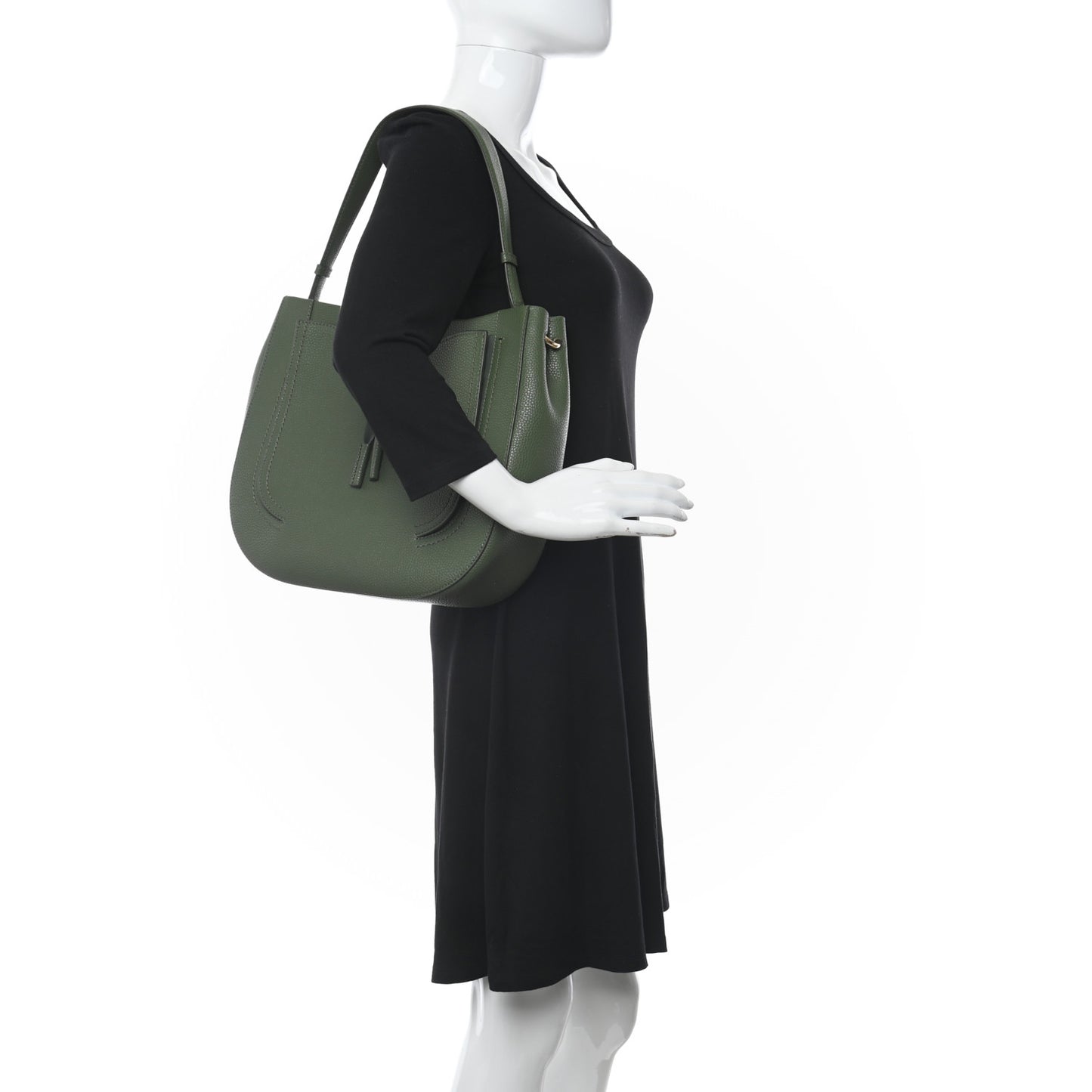 Grained Calfskin Maverick Cactus Green