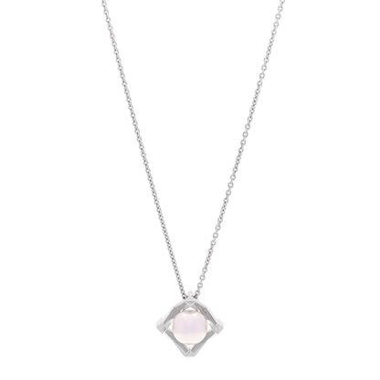 Mikimoto 18K White Gold Akoya Cultured Pearl 7.5mm M Collection Pendant Necklace 1 of 7
