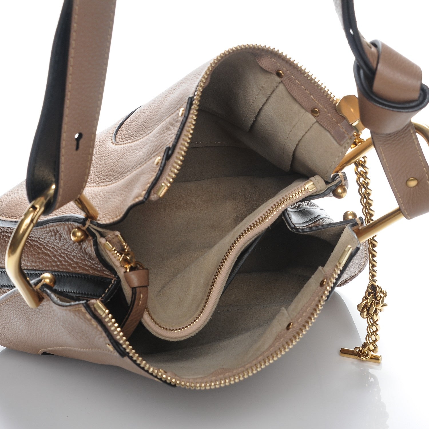 Chloe Grained Calfskin Small Hayley Hobo Nut 5 of 8