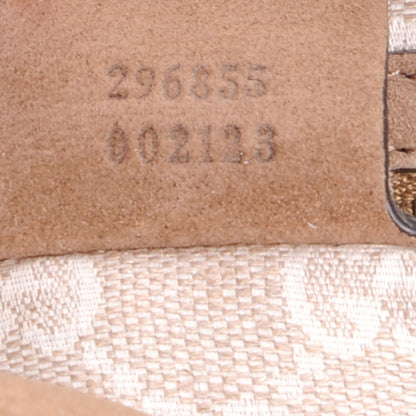 Gucci Nubuck Large Soft Stirrup Shoulder Bag Light Brown 6 of 12