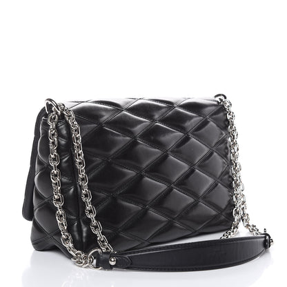 Louis Vuitton Lambskin Malletage GO-14 MM Black 3 of 12